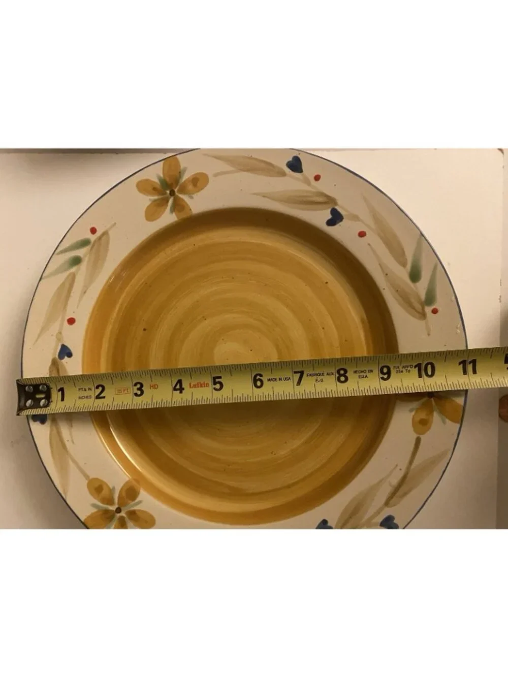 Pier 1 One Hand Painted Replacement Dinner Plate MERIDA Stoneware Floral 11